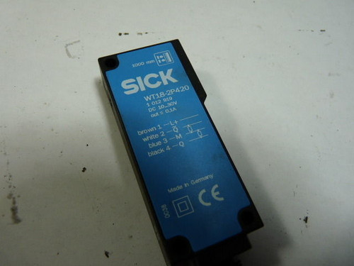 Sick WT18-2P420 Photoelectric Sensor 50-1000MM USED