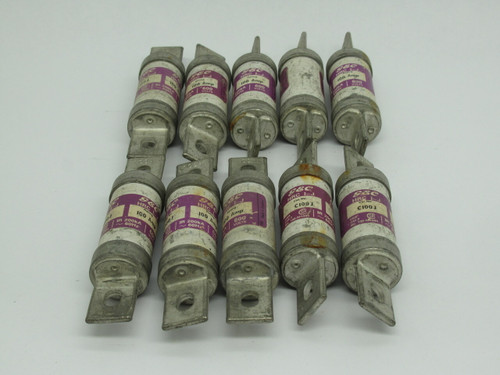 GEC C100J Closed Hole Bolt On HRC I-J Fuse 100A 600V *LOT OF 10* USED