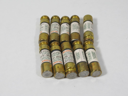 Reliance ECNR-1-6/10 Time Dual Element Fuse 1-6/10A 250VAC LOT OF 10 USED