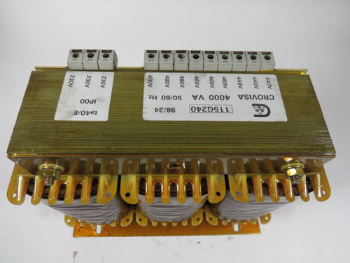 Crovisa 115G240 Transformer 4kVA 440/460/480V 230V 50/60Hz USED