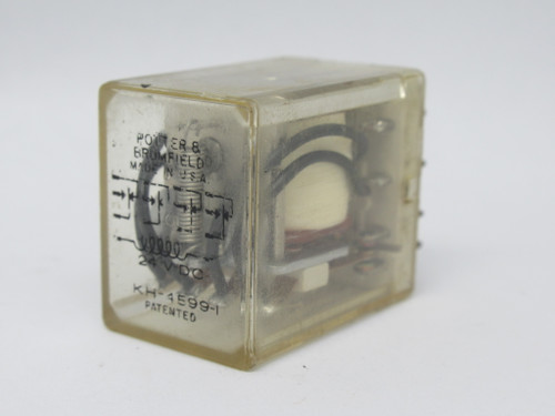 Potter & Brumfield KH-4599-1 Plug In Relay 24VDC Coil 14-Pin USED