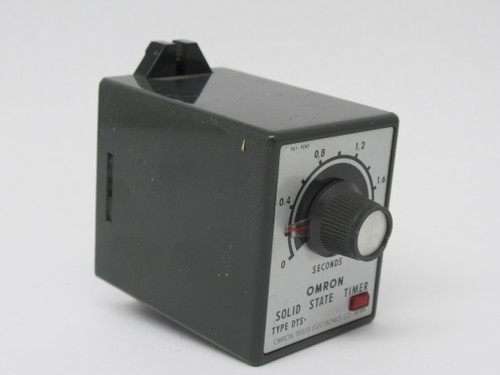 Omron DTS-100VAC Solid State Timer 0-2 Sec 100VAC 2A@200VAC 0.3A@100VDC USED