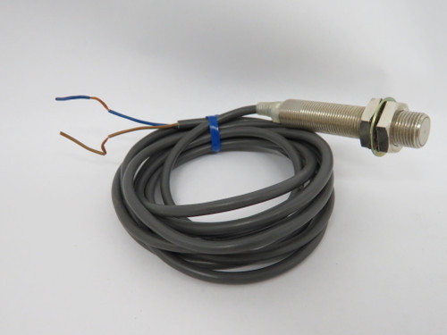 Omron E2E2-X2Y1-2M Proximity Sensor 24-240VAC 2mm Range M12 2m L NO 2 Wire USED