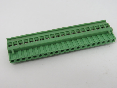 Phoenix Contact MVSTBR-2.5/20-ST-5.08 Green PCB Connector 10A 250V 20Pos USED