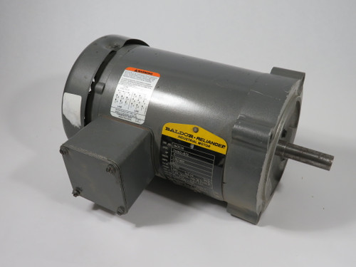 Baldor .5HP 1725RPM 230/460V 56C TEFC 3Ph 2/1A 60Hz USED