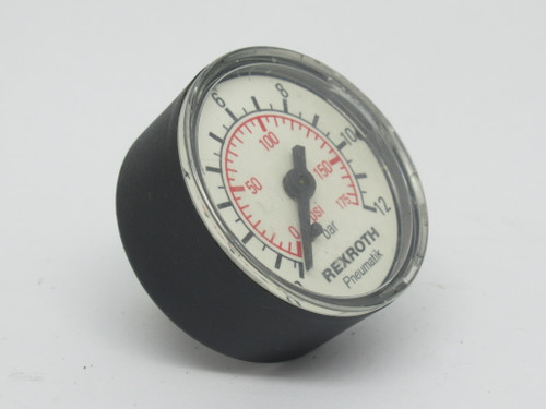 Rexroth 3530190100 Pressure Gauge 0-12 bar 50mm D R1/8" USED
