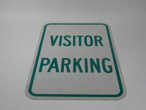 Generic Y232018 Visitor Parking Sign Metal 12" x 18" COS DMG USED