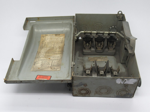 Gould ITE F352 Vacu Break Safety Switch 60A 600VAC 3P 30HP USED