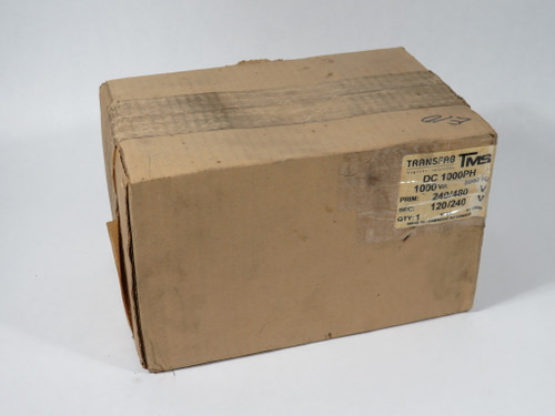 Transfab DC-1000PH Transformer 1000VA Pri 240/480V Sec 120/240V SEALED NEW
