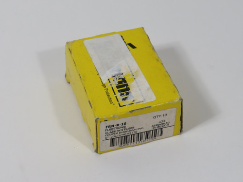 Bussmann Fusetron FRN-R-10 Dual Element Time Delay Fuse 10A 250V 10-Pack NEW