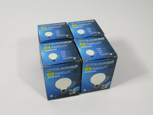 Stanpro 50649 Incandescent Bulb 2019E G16.5 130V 25W Clear Lot of 4 NEW