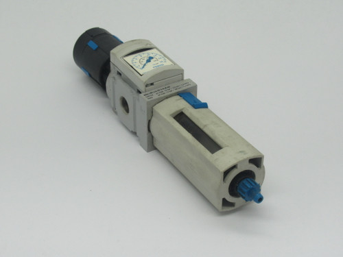 Festo 529156 MS4-LFR-1/4-D7-E-R-M-AS Filter Regulator w/ Gauge 0-16 bar USED