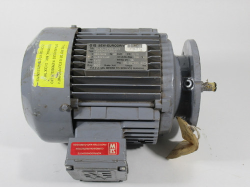Sew-Eurodrive 2HP 1720RPM 330/575V TEFC 3PH 4.32/2.48A 60Hz COS DMG USED