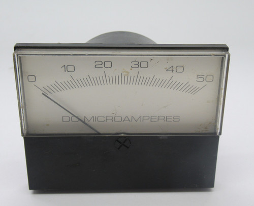 Modutec IS-DUR-050 DC Microamperes Panel Meter 0-50 USED