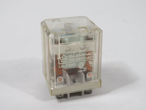 Finder 62.32.8.024.0000 Plug-In Power Relay 24V 16A@250V 10A@380V 8-Blade USED