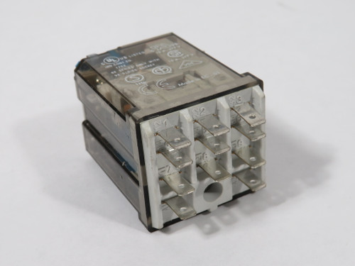 Finder 62.33.9.012.0040 Plug-In Power Relay 12VDC 16A@250VAC 11-Blade USED