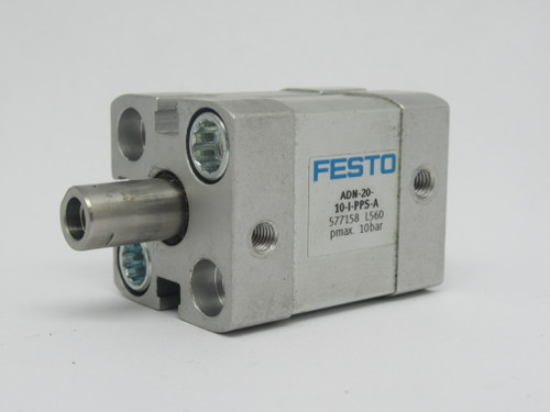 Festo 577158 ADN-20-10-I-PPS-A Compact Air Cylinder 20mm Bore 10mm Stroke USED