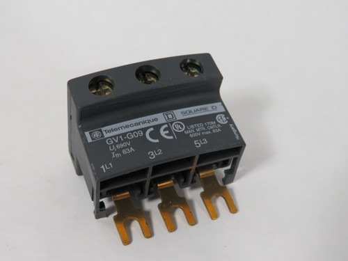 Telemecanique GV1G09 Contactor Terminal Block 690V 63A 3-Pole USED