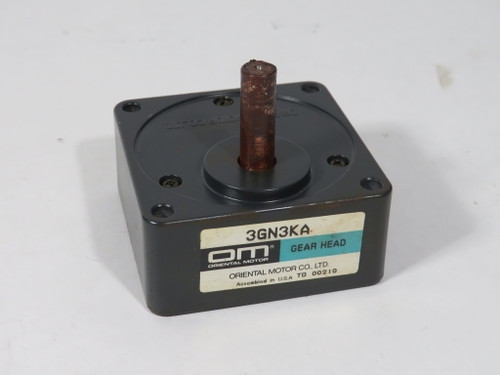 Oriental Motor 3GN3KA Parallel Shaft Gearhead 3:1 Ratio 3/8" Output Shaft D USED