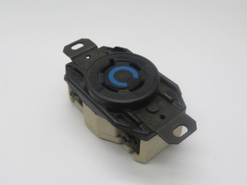 Hubbell HBL2420 Twist-Lock Single Flush Receptacle 20A 250V 3 Pole 4 Wire USED