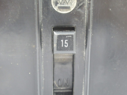 Westinghouse FB3015 Molded Case Circuit Breaker 15A 600VAC 3-Pole USED