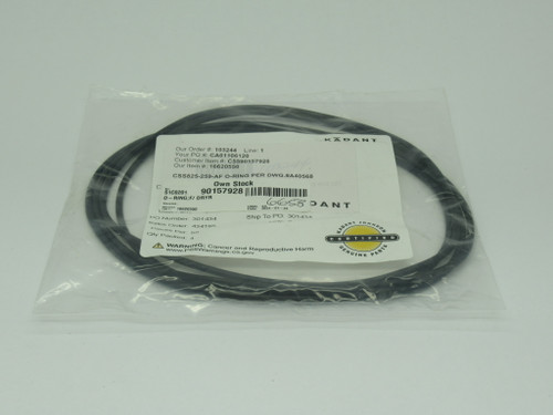Kadant Johnson CSS825-259-AF O-Ring 6.234" ID 6.512" OD 4-Pack NWB