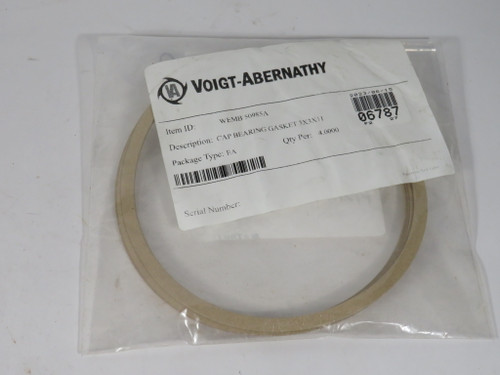 Voigt-Abernathy WEMB-50985A Cap Bearing Gasket 3x3x11 4-Pack NEW