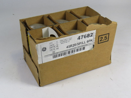 General Electric 45R20/SP/LL Soft White Floodlight 45W 120V 6-Pack NEW