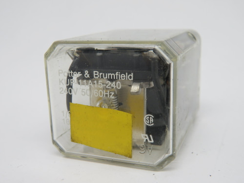 Potter & Brumfield KUP-11A15-240 Plug-Style Relay 10amp USED
