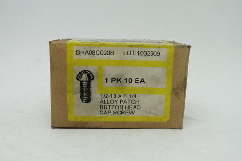 Socket Source BHA08C020B Button Head Cap Screw 1/2-13x1-1/4" 10 Pack NEW