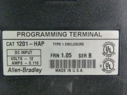 Allen-Bradley 1201-HAP Human Interface Programmer Module 12VDC USED