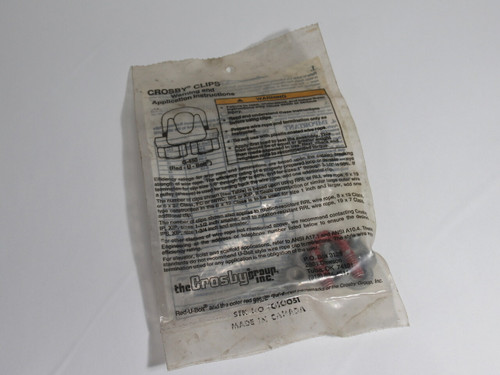 Crosby 1010051 G450 Forged Wire Rope Clip 1/4" SHELF WEAR NWB