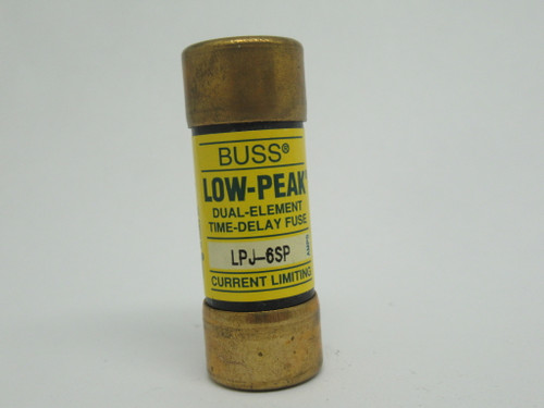 Bussmann LPJ-6SP Low-Peak Time Delay Fuse 6Amp 600V USED
