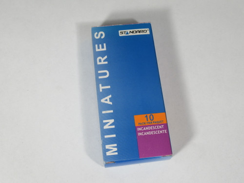 Standard 50395 Miniature Incandescent Lamp 6.3V .15A LOT OF 3 NEW