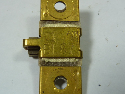 Square D B1.67 Overload Relay Thermal Unit USED
