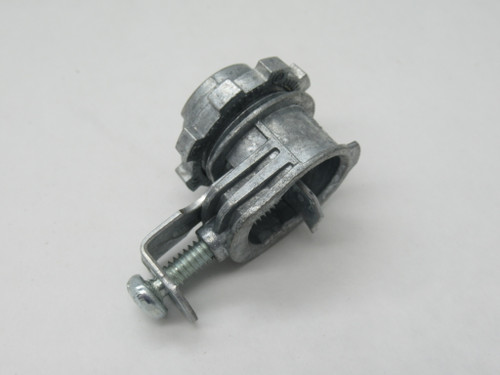 T&B CI70 One Screw Connector W/Locknut 3/8" Zinc Alloy Lot of 8 USED