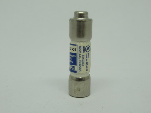 Edison EDCC2 Time Delay Current Limiting Fuse 2A 600VAC USED