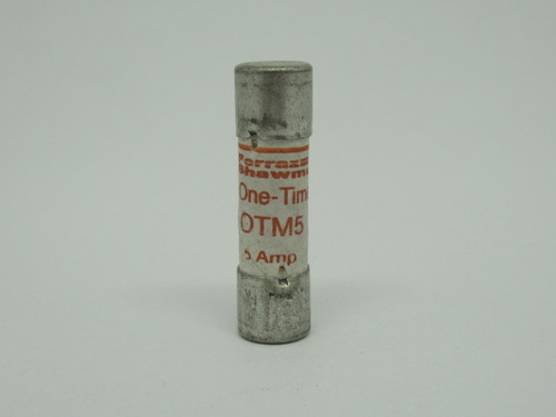Ferraz Shawmut OTM5 One Time Fuse 5A 250VAC USED