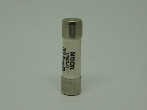 Simon 11960-31 Ceramic GG Fuse 32A 400VAC USED