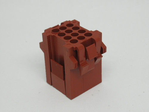 TE Connectivity 207018-1 Rectangular Connector Housing RED 12-Pos 5mm 600V USED