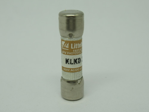 Littelfuse KLKD-3A Fast Acting Fuse 3A 600VAC/DC USED
