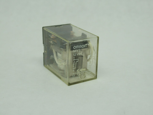 Omron MY2-12VDC Relay 2-Pole 12VDC Coil 5A 8-Blade USED