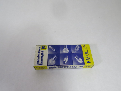 Haskellite SP-120 Miniature Bulb BA9S Base 48V 0.04A 2W 10-Pack NEW
