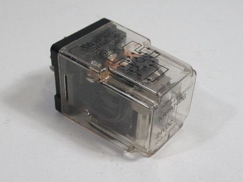 Potter & Brumfield KRPA14DG Relay 24VDC Coil 10A 120VAC 11-Pin USED