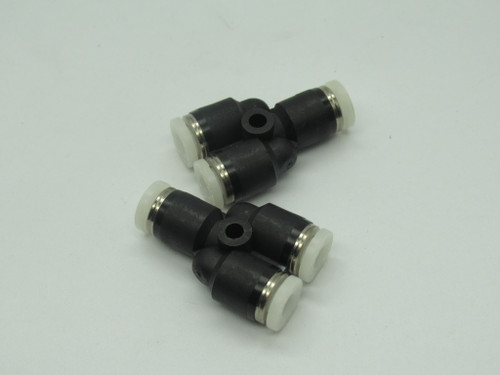 Pisco PY5/32 Union Tee Fitting 5/32 Tube OD Lot Of 2 USED