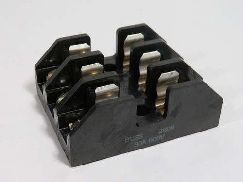 Bussmann 2809 Fuse Holder 30A 600V 3 Pole USED