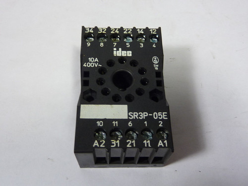 IDEC SR3P-05E 10A 400V Relay Base/Socket USED