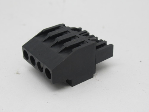 Weidmuller BLZ-5.08/4 Pluggable Terminal Block Black 4-Positions 250V USED