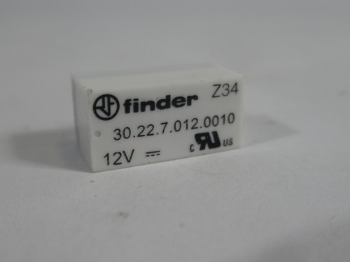 Finder 30.22.7.012.0010 PCB Relay DPDT 2A 12VDC 8-Pin USED