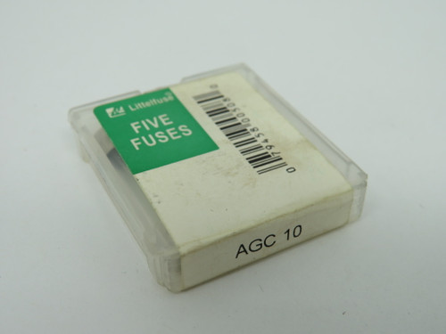 Littelfuse AGC-10 Fast-Acting Glass Fuse 10A 32V 5-Pack NEW